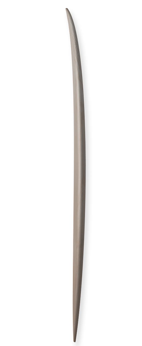 Swallowtail wooden surfboard — Red Leaf Surfboards